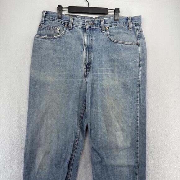 Vintage Levis Jeans Fits 36x36 Blue 550 Relaxed Canada Made 2000s Y2K Red Tab - Picture 3 of 16